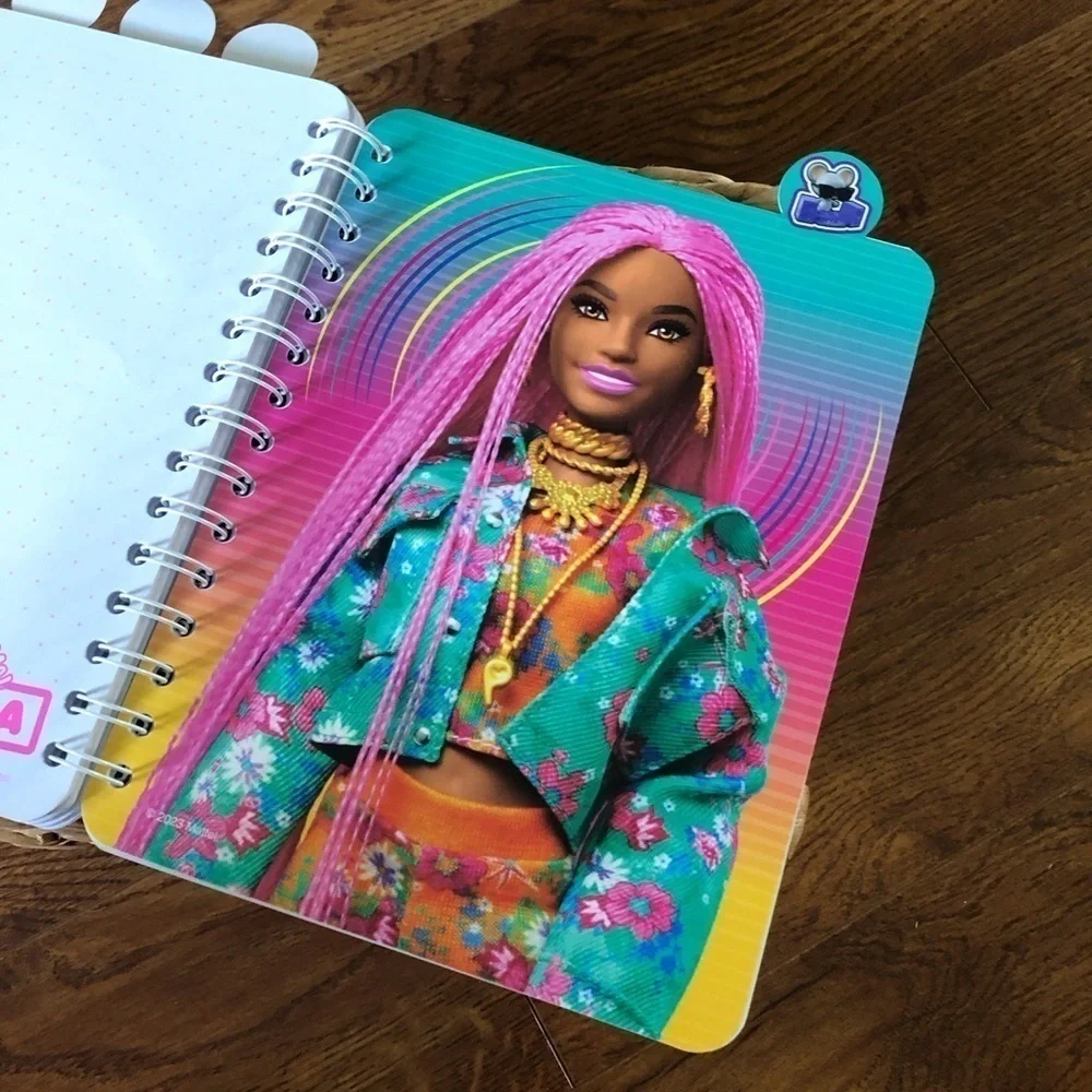 Barbie Tabbed spiral notebook journal